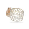 Ring with Morganite & Flower of Life made of 925 silver - Image 2