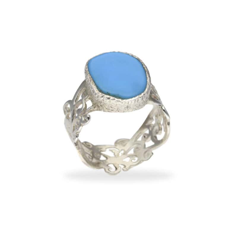 R-ST-097 | Ring mit Türkis aus 925 Silber – Bild 2