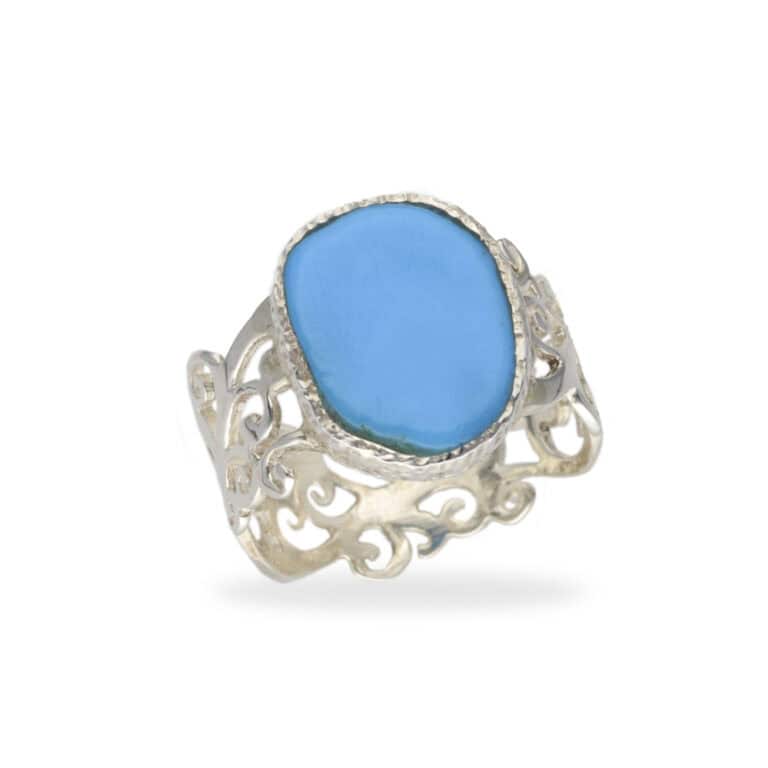 R-ST-097 | Ring mit Türkis aus 925 Silber