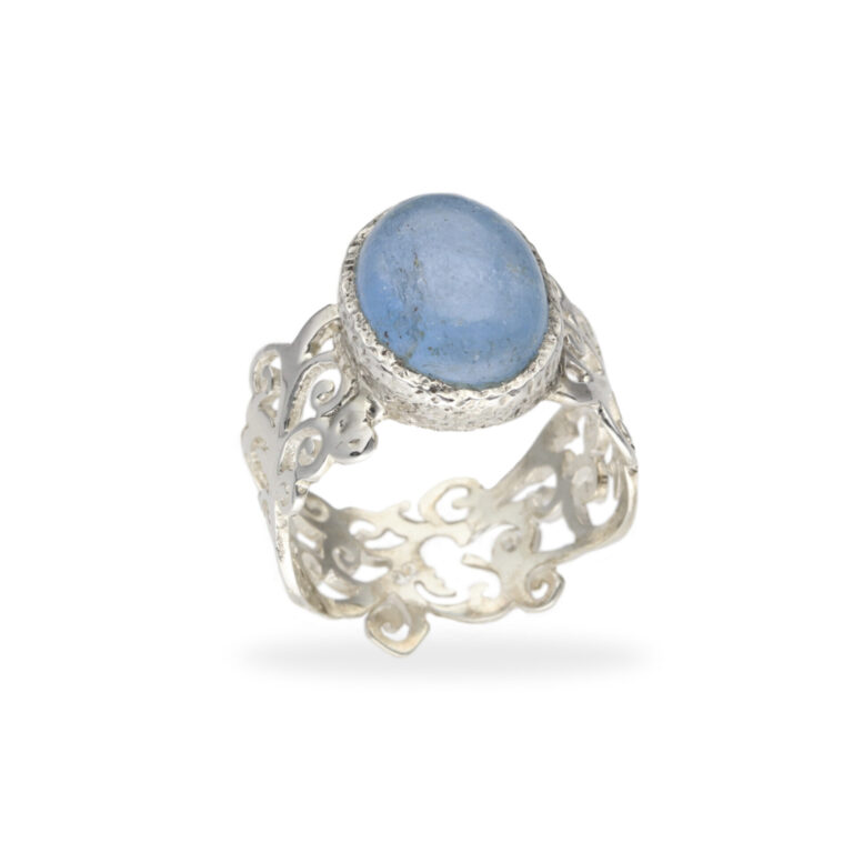 Ring mit Aquamarin aus 925 Silber