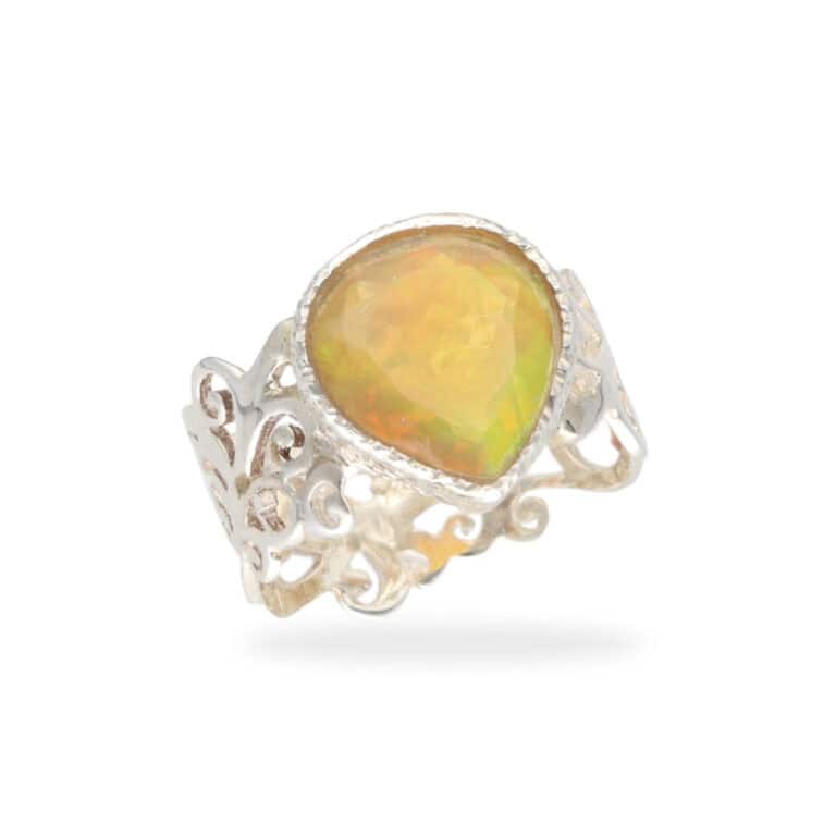 R-ST-100 | Ring mit Opal aus 925 Silber