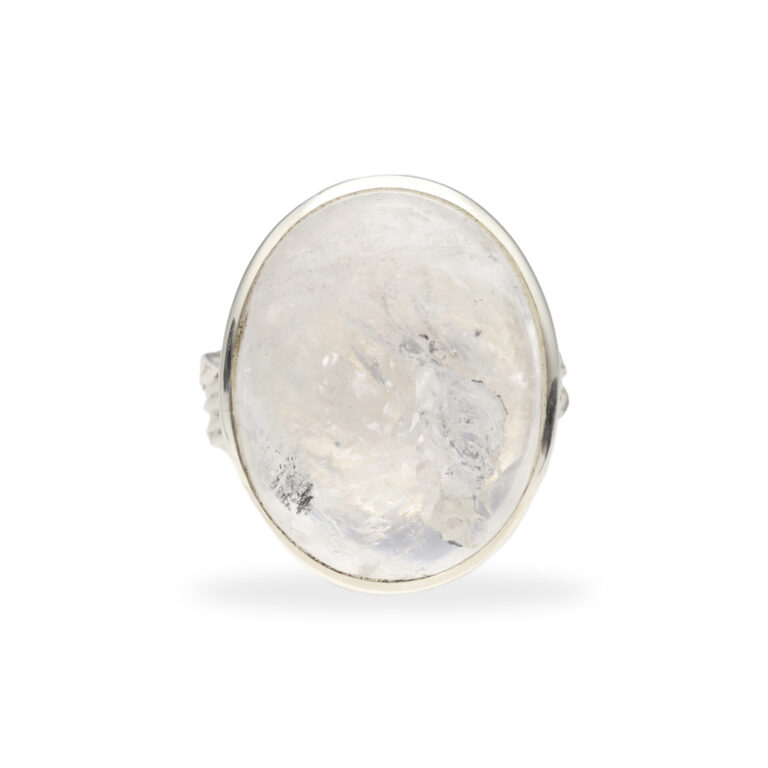 Ring mit Wasserkristall aus 925 Silber
