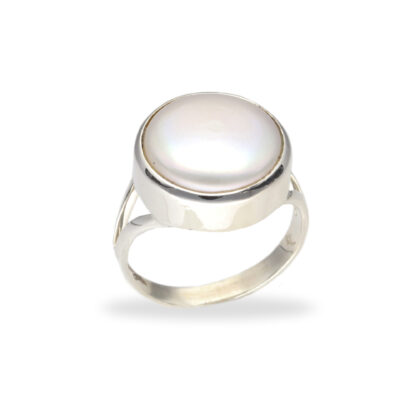 Ring mit Perle aus 925 Silber