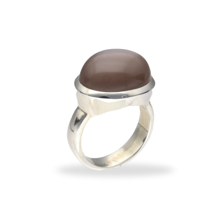Ring mit Mondstein aus 925 Silber - Größe 59 – Bild 3