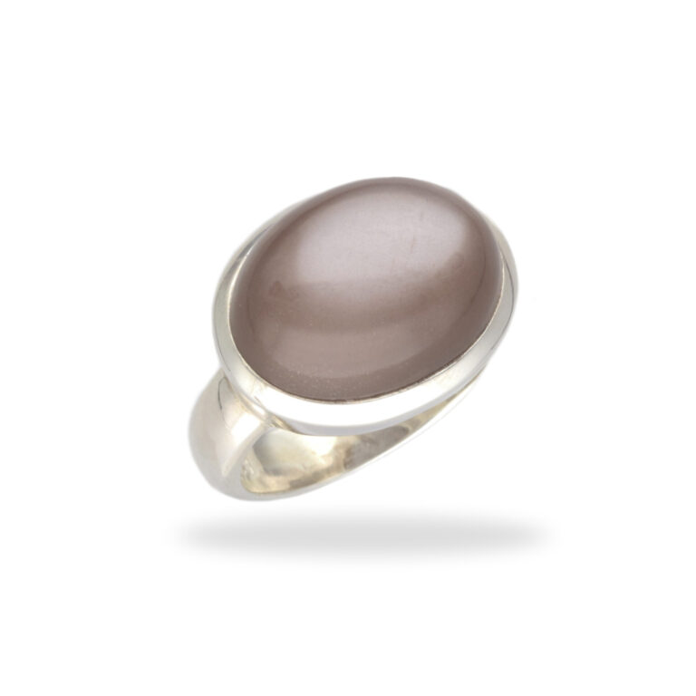 Ring mit Mondstein aus 925 Silber - Größe 59