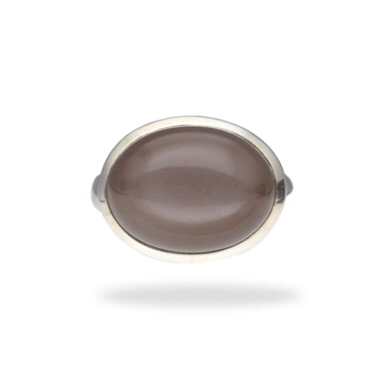 Ring mit Mondstein aus 925 Silber - Größe 59 – Bild 5