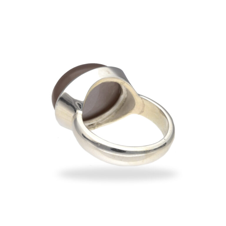 Ring mit Mondstein aus 925 Silber - Größe 59 – Bild 4