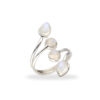 Ring mit Mondstein aus 925 Silber