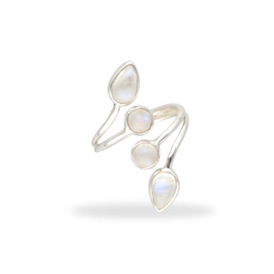 Ring with moonstone made of 925 silver - Image 4