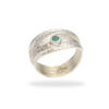 Ring mit Smaragd aus 925 Silber