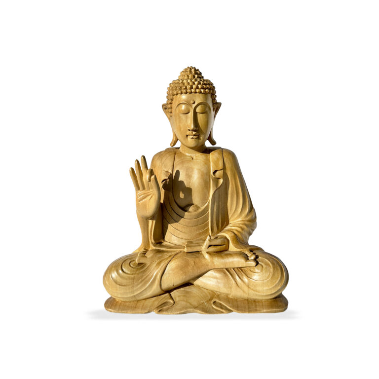 Buddha Mudra aus Krokodilholz