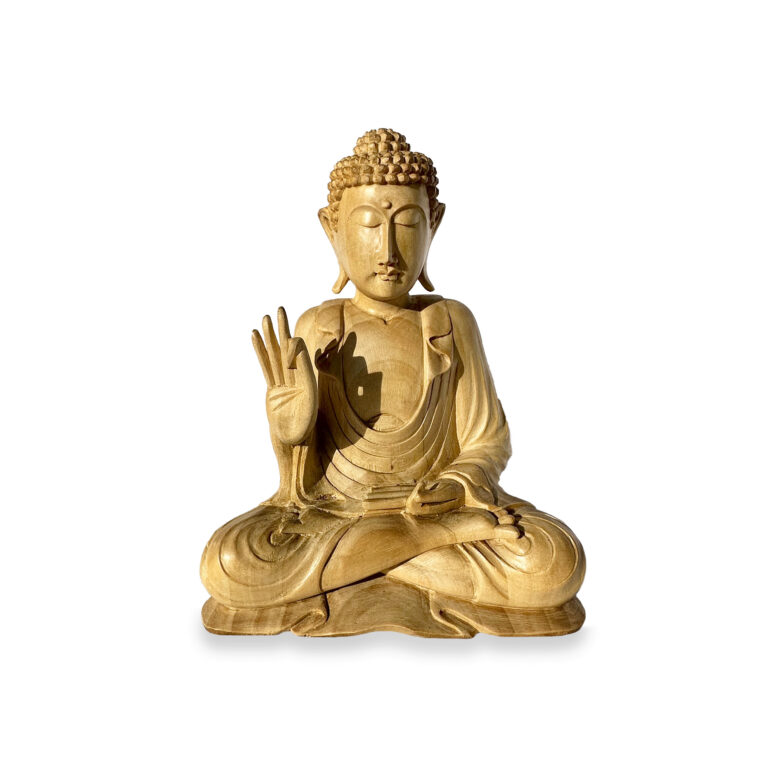 Buddha Mudra aus Krokodilholz