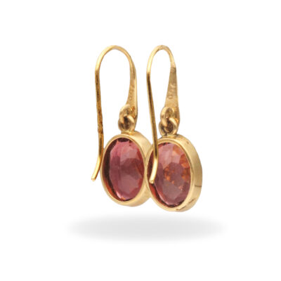 Earrings with tourmaline made of 750 gold - Image 3