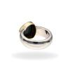 Ring mit Turmalin aus 925 Silber und Goldfassung – Bild 4