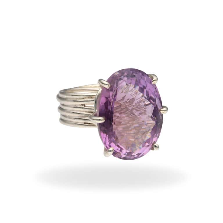 Ring mit Amethyst aus 925 Silber – Bild 3