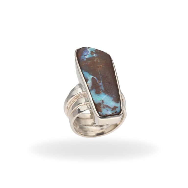 R-ST-145 | Ring mit Boulderopal aus 925 Silber