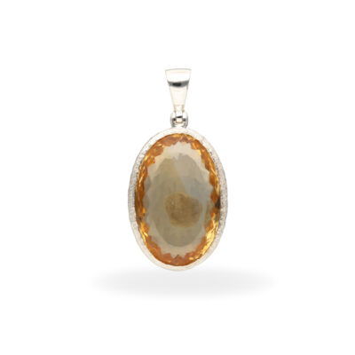 Citrine pendant in 925 silver