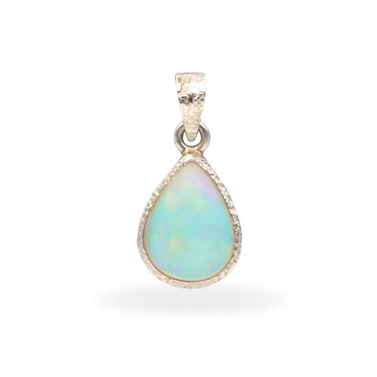 Pendant with opal made of 925 silver