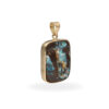 Anhänger mit Boulderopal aus 750 Gold