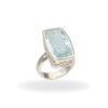 925 silver aquamarine ring - Image 2