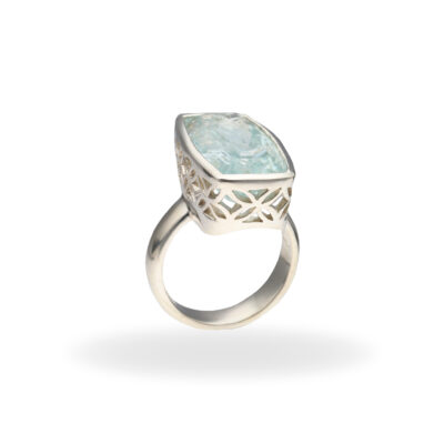 925 silver aquamarine ring