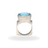 Ring mit Blauem Topas aus 925 Silber – Bild 3