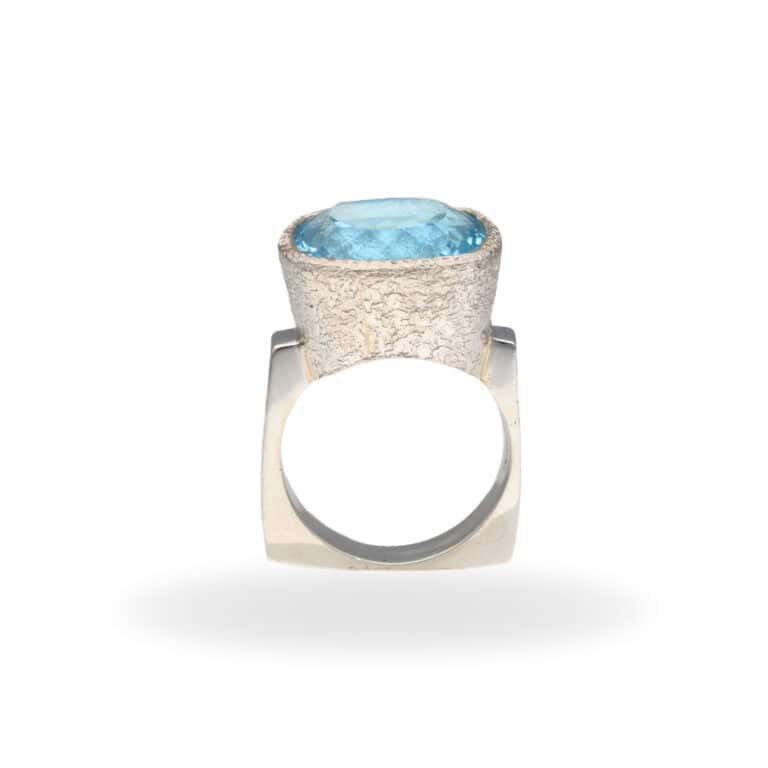 R-ST-148 | Ring mit Blauem Topas aus 925 Silber – Bild 3