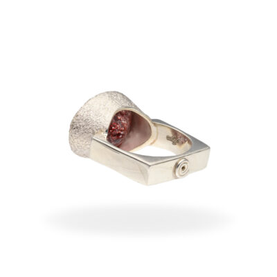Ring mit Erdbeerquarz aus 925 Silber – Bild 4