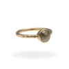 Ring with rough diamond and diamonds made of 333 gold - Image 3
