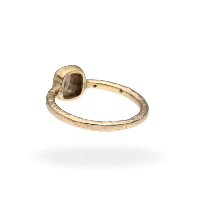 R-GST-007 | Ring mit Rohdiamant & Diamanten aus 333 Gold – Bild 5