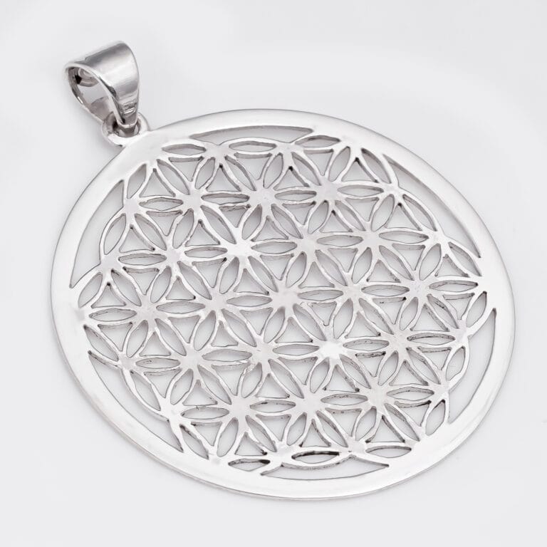Pendant with Flower of Life made of 925 silver