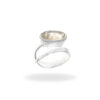 Ring with moonstone made of 925 silver