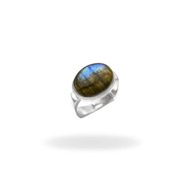 R-ST-005 | Ring with labradorite made of 925 silver - Image 2